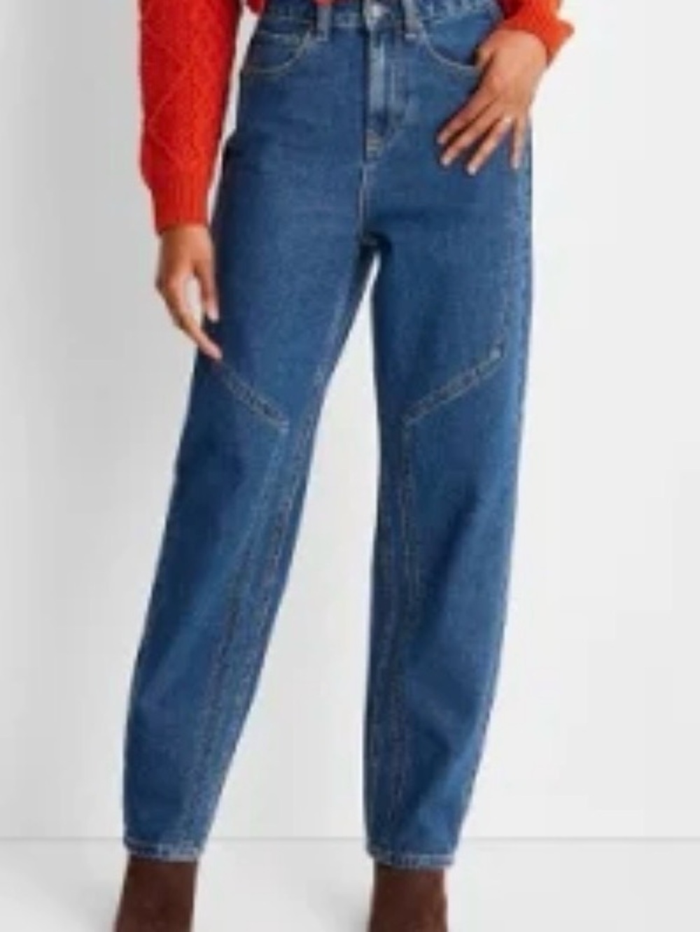 Women's Western Seamed Straight Denim Pant - Future Collective with Reese B